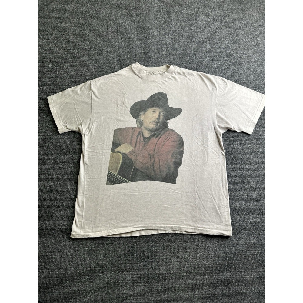 Men's 90s John Anderson Solid Ground Country Music USA T-Shirt, Size XL
